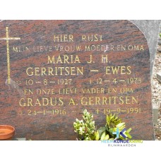 Grafstenen kerkhof Herwen Coll. HKR (294) M.J.H.Gerriten- Ewes & G.A. Gerritsen